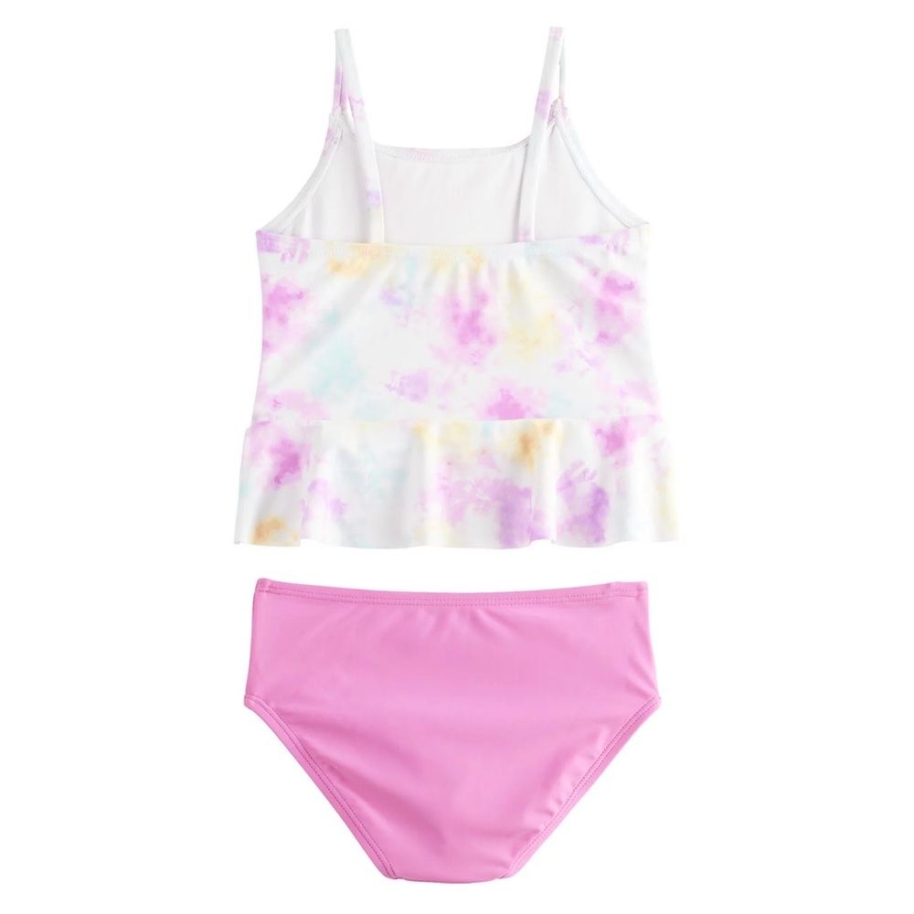 5/$25 Minnie Mouse Pink and Tie-Dye Swimsuit - Picture 3 of 8